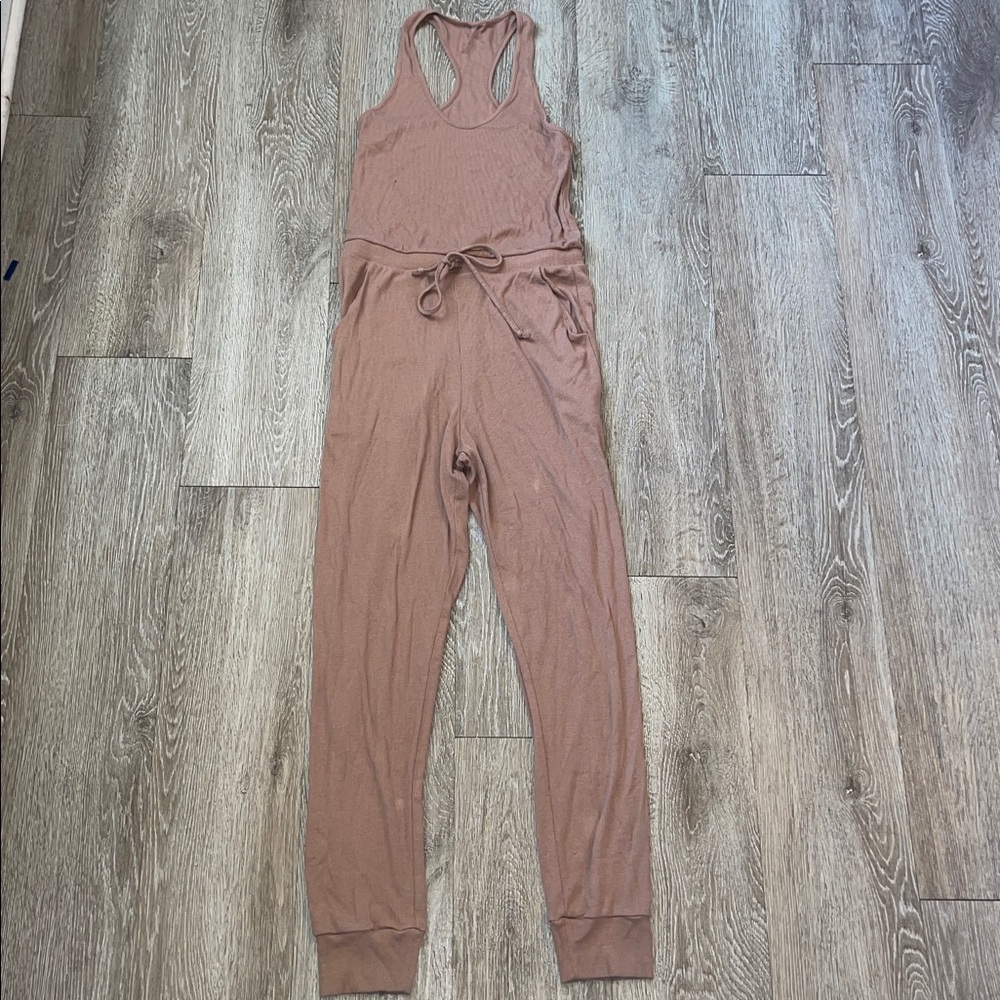 Commando Light Brown Jumpsuit Ribbed Stretchy Siz… - image 2
